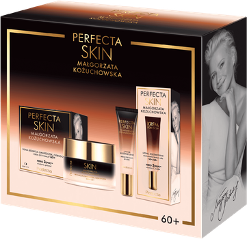 Набір для догляду за обличчям Perfecta Perfecta Skin Małgorzata Kożuchowska Крем для обличчя 60+ денний та нічний 50 мл + Крем для шкіри навколо очей 50+/60+ 15 мл (5900525095961)