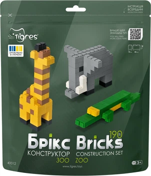 Конструктор Tigres Bricks Зоо 190 елементів (40012 Tigres)
