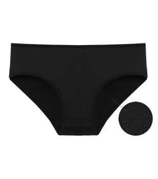 Однотонные женские трусы слипы черные - Donella - 3132S - L - Черный