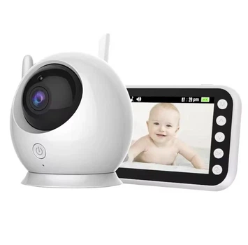 Видеоняня Baby Monitor ABM100 с монитором 4.3'' поворотной камерой 360° двусторонней связью и ночным видением