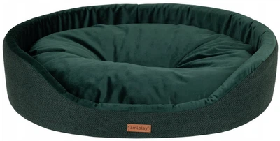 Legowisko dla psów Amiplay Siena owalne XXL Zielone (5907563303089)