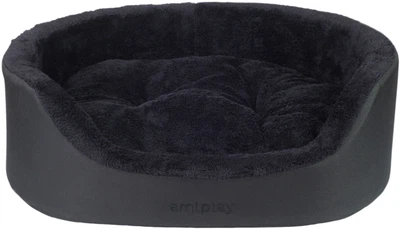 Legowisko dla psów Amiplay Aspen Elipsa M Czarne (5907563245709)