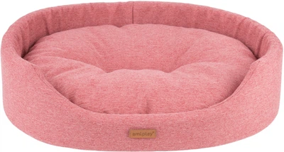 Legowisko dla psów Amiplay Montana owalne XXL Różowe (5907563281127)