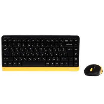 Комплект бездротовий A4Tech FG1110 Bumblebee 2000 DPI Чорний з помаранчевим
