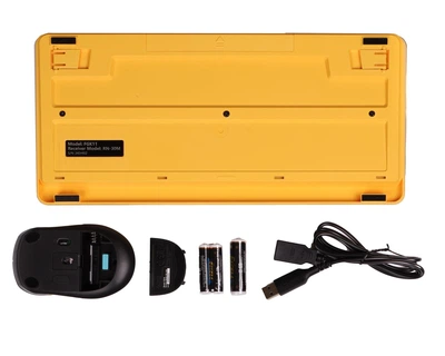 Комплект клавиатура и мышь A4Tech FG1110 Bumblebee USB беспроводной 2,4 ГГц, до 15 м, 2000 DPI, Nano-приемник(DL_5235B4787F76)