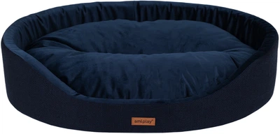 Лежак для собак Amiplay Siena овальний L Синій (5907563299191)