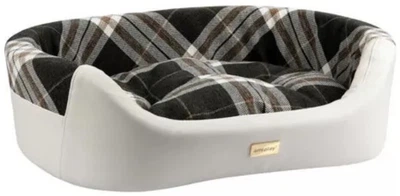 Legowisko dla psów Amiplay Kent Elipsa 2w1 S Białe (5907563239357)