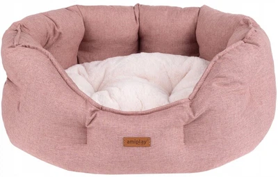 Legowisko dla psów Amiplay Como Colosseum L Różowe (5907563312470)