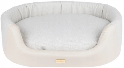 Legowisko dla psów Amiplay Milano Elipsa M Kremowe (5907563310582)