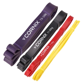Эспандер-петля Cornix Power Band 2-38 кг (резина для фитнеса и спорта) набор 4 шт XR-0087