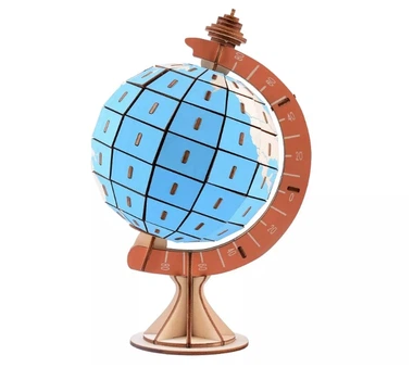 Конструктор модель 3D деревянная сборная WoodCraft HL01 Глобус