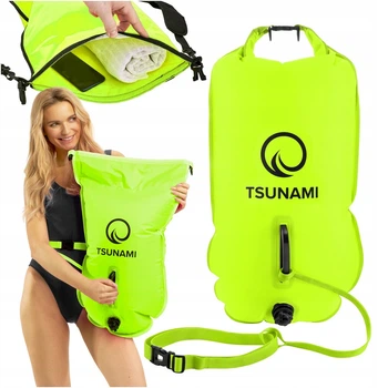Буй для плавания TSUNAMI надувной 2 в 1 Yellow (P-5907739314024)