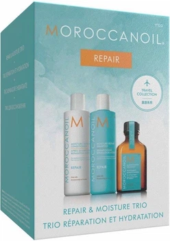 Zestaw do pielęgnacji włosów MoroccanOil Moisture Repair Szampon 70 ml + Odżywka 70 ml + Kuracja 25 ml (7290014827011)