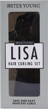 Zestaw do stylizacji włosów Sister Young Lisa Wałek bez użycia ciepła + 2 satynowe gumki + Klamra Czarny (5905490225016)