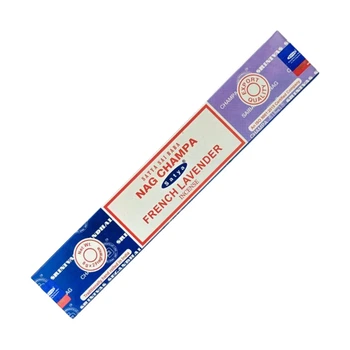 Аромапалочки Наг Чампа и Французская Лаванда Nag Champa French Lavender 16г Satya 8904234406022