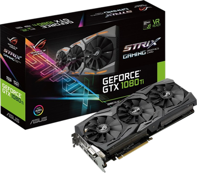Відеокарта GeForce GTX 1080 Ti 11GB Asus ROG Strix Gaming (ROG-STRIX-GTX1080TI-11G-GAMING) Б/В