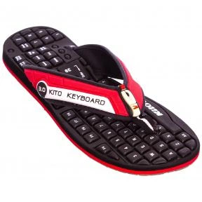 В'єтнамки підліткові KITO KWE708-RED-BLACK розмір 38 чорний-червоний