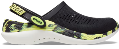 Сабо Crocs Literide 360 Marbled Clog Black / Citrus - 44р. (Стопа 28.4-29.1см)