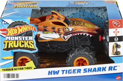 Машинка-позашляховик на радіокеруванні Hot Wheels Monster Trucks Тигроакула 1:24 (HNV03)