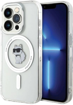 Etui Karl Lagerfeld IML Choupette MagSafe do Apple iPhone 13 / 13 Pro Transparent (KLHMP13LHFCCNOT)