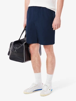 Шорти бавовняні короткі чоловічі Lacoste 418311693 2XL Темно-сині (1159848599)