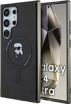 Etui Karl Lagerfeld IML Ikonik MagSafe do Samsung Galaxy S24 Ultra Black (KLHMS24LHFCKNOK)