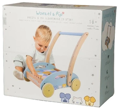 Ходунки дерев'яні RuboToys з кубиками (8712051077116)