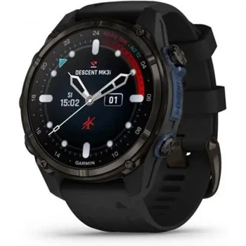 Смарт-часи Garmin Descent Mk3i, 43mm, Crbn Gry DLC Ti/Blk, Dive Computer, GPS дайвінг комп'ютер (010-02753-11)