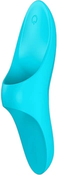 Вибратор на палец Satisfyer Teaser Light Blue 12 х 3.5 см Голубой (4061504004075)