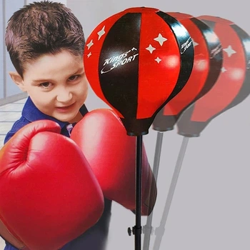 Набор боксера детский Kings Sport Punching Ball перчатки, груша на стойке (015y)