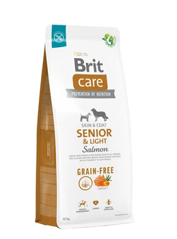 Корм для собак Brit Care(Брит Кеа) Dog Grain-free Senior & Light беззерновой лосось 12 кг