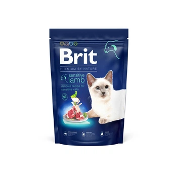 Корм для котов Brit Premium(Брит Премиум) Cat by Nature Sensitive ягненок 1,5 кг