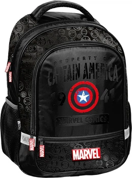 Шкільний рюкзак Paso Marvel Captain America 38 x 28 x 15 см 18 л Чорний (5903162132785)