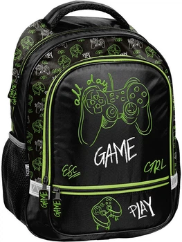 Шкільний рюкзак Paso Game on! Pad 38 x 28 x 15 см 18 л Чорний (5903162135366)