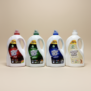 Набор гелей для стирки Bergreen Washing Gel Premium 4 шт (Universal 5 л + Ultractlean 5 л + Color&White 5 л + Baby Sensitive 5 л)