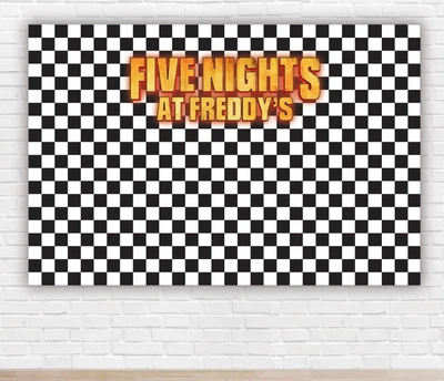 Бумажный плакат "FNAF. Пять ночей с Фредди. Five Nights at Freddy." размер 100х150см