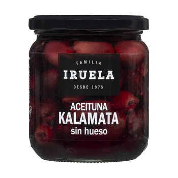 Оливки чорні Kalamata без кісточок Iruela 370 мл (20803552)