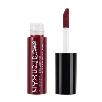 Рідка кремова помада з матовим фінішем NYX Liquid Suede Cream Lipstick Vault LSCL03 Cherry Skies міні формат
