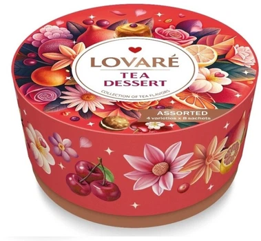 Чай Lovare Черный Ассорти Tea Dessert 32 пак. (4 вида по 8 шт.)
