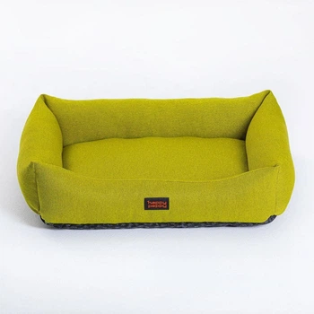 Лежак для собак та котів Happy Peppy Sofa Рогожка 60х45 см Зелений