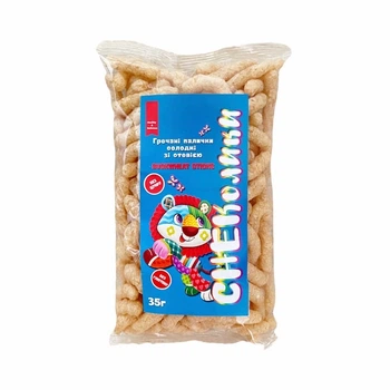 Гречані палички СНЕКолики солодкі зі стевією Gluten Free, Healthy Generation, 35 г