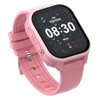 Дитячий смарт годинник-телефон з GPS і термометром Wonlex KT19 Pro MAX Android 8.1,розумний годинник для дітей з сім картою, прослуховуванням, відеомоніторингом, рожевий