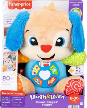 Інтерактивна іграшка АНГЛІЙСЬКОЮ Fisher-Price Smart Stages Розумне цуценя JFD23