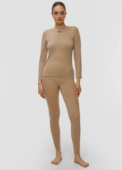 Комплект шерстянного термобелья женский X-BIONIC Mightywool Set VT-W106W25W+VT-WP05W25W-M100 Sand XS