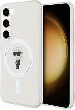 Etui plecki Karl Lagerfeld IML Ikonik MagSafe do Samsung Galaxy S24 Transparent (3666339259051)