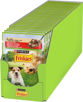 Вологий корм для собак Purina Friskies Adult З яловичиною та картоплею