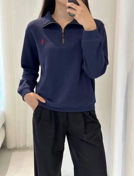 Кофта напівзамок Polo Ralph Lauren синього кольору, розмір XL