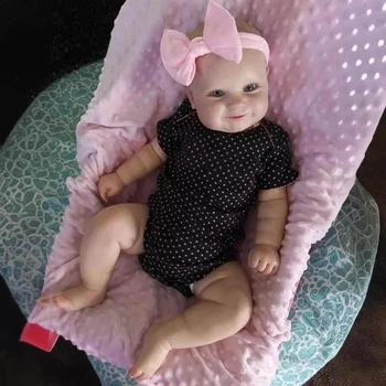 Силіконова Колекційна Лялька Реборн Reborn Дівчинка Zlata ( Вінілова Лялька Doll20) NPK Висота 60 см