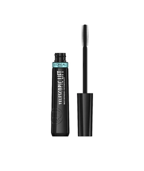 Водостійка туш для телескопічного подовження та об’єму вій L'oreal paris telescopic lift waterproof mascara чорна. 9.9 ml.