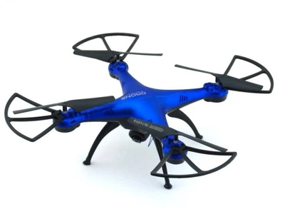Квадрокоптер на радіокеруванні дрон 1 Million Drone c LED підсвічуванням Синій